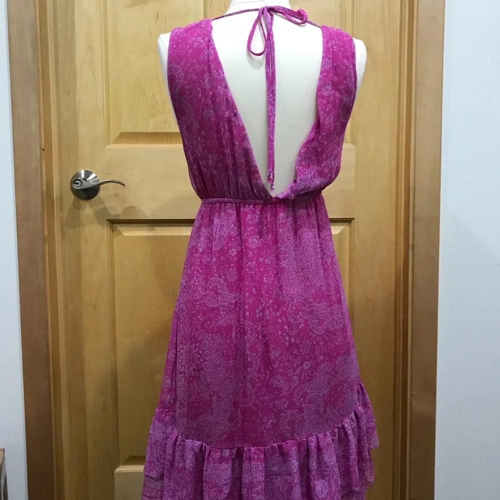 Ella Moss V-neck dress with ruffles at bot… - Picture 3 of 6